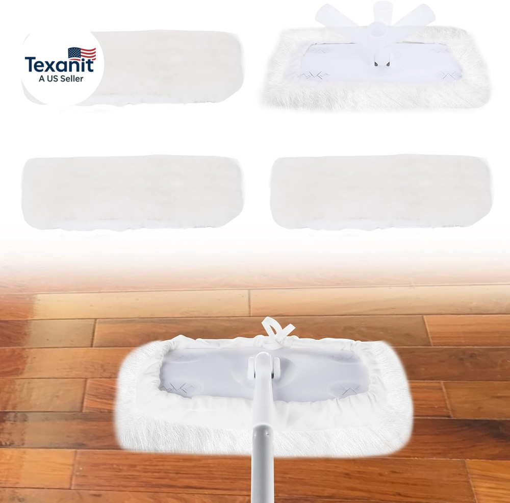 360° Adjustable Lambswool Applicator Kit, Extendable Lambskin Deck Stain Applica