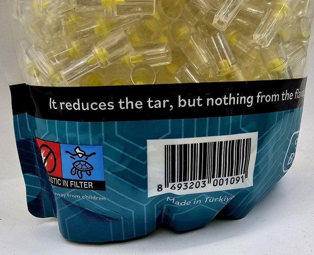 TAR Shield Cigarette FILTERS - 600 Bulk Edition Disposable Filter, Clear