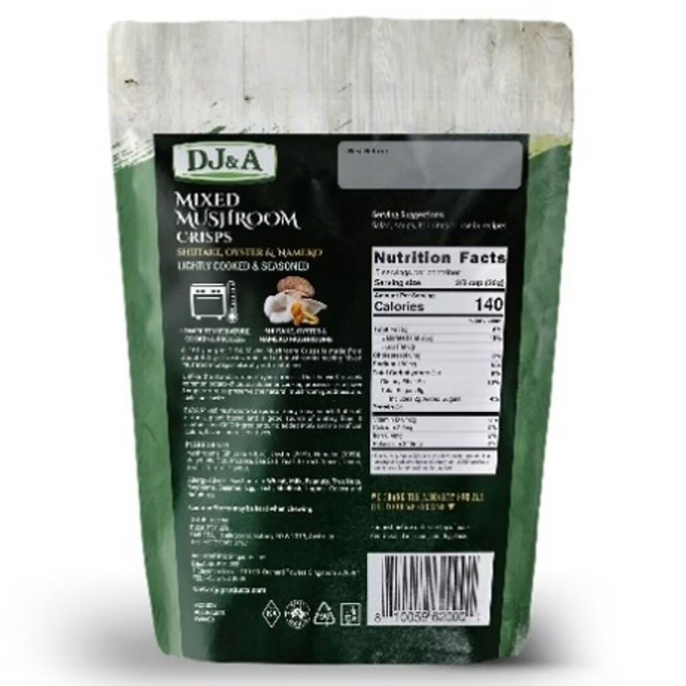 DJ&A Mixed Mushroom Crisps, 10.6 oz.