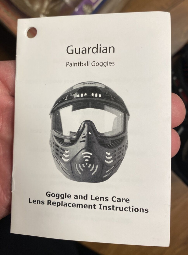 JAVA Paintball Mask Guardian Black Face Semi-Mirrored Thermal Lens Shield *READ*