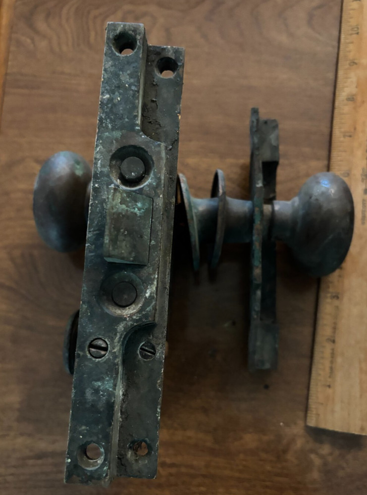 five mortise locks with accessory hardware 1930's? 20 pounds Corbin & Yale