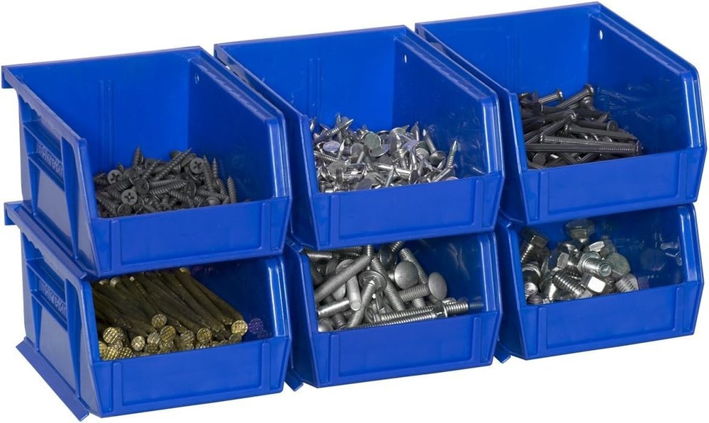 30210 AkroBins Plastic Storage Bins, SpaceSaving Stackable Bins for Garage, P...