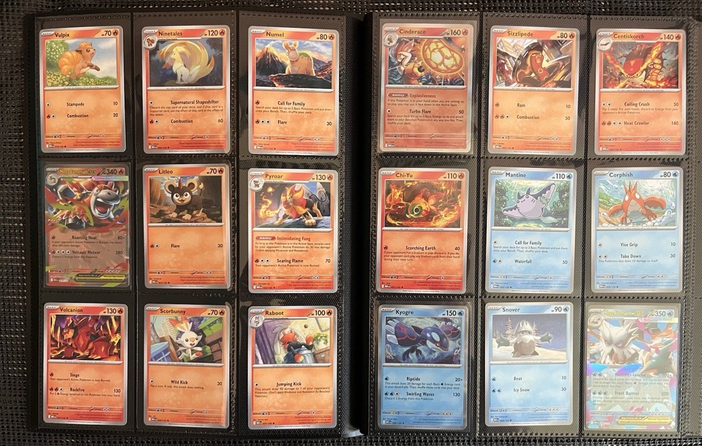 Mega Evolution Complete Base Set C/UC/R and EX 1-132 Binder Included.