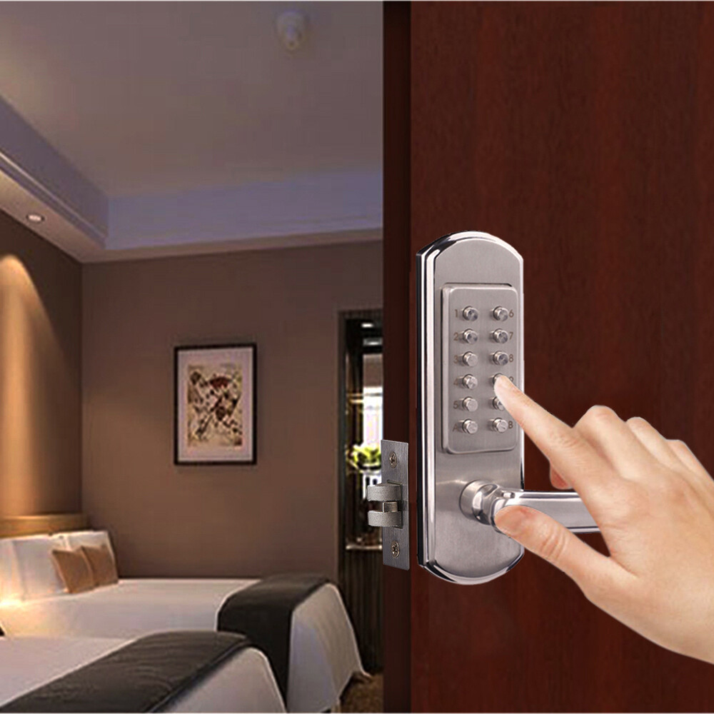 Keyless Entry Door Lock Mechanical Stainless Digital Code Keypad Weatherproof