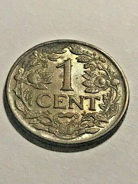 1943 Suriname 1 Cent AU #13691
