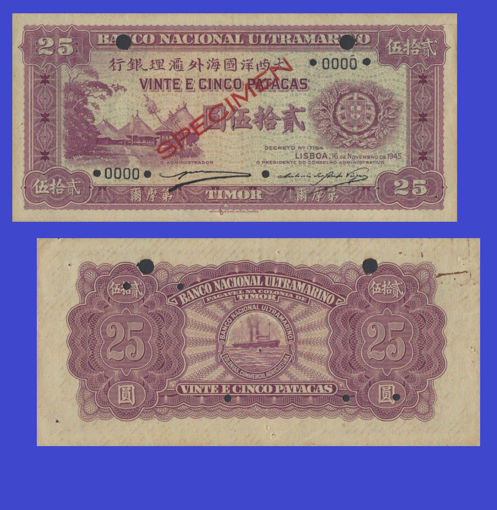 Timor 25  patacas 1945 - Copy