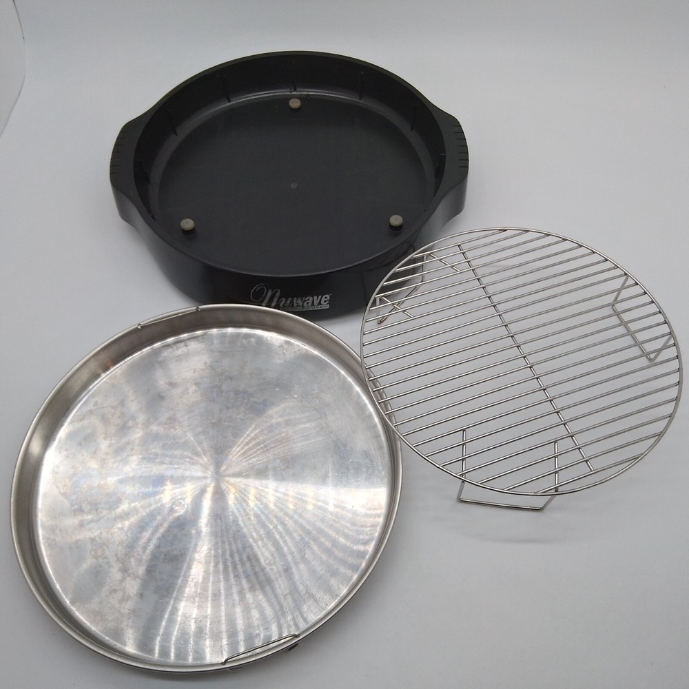 NuWave Pro Infrared Oven Replacement Base + Stainless Drip Pan Black Model 20321