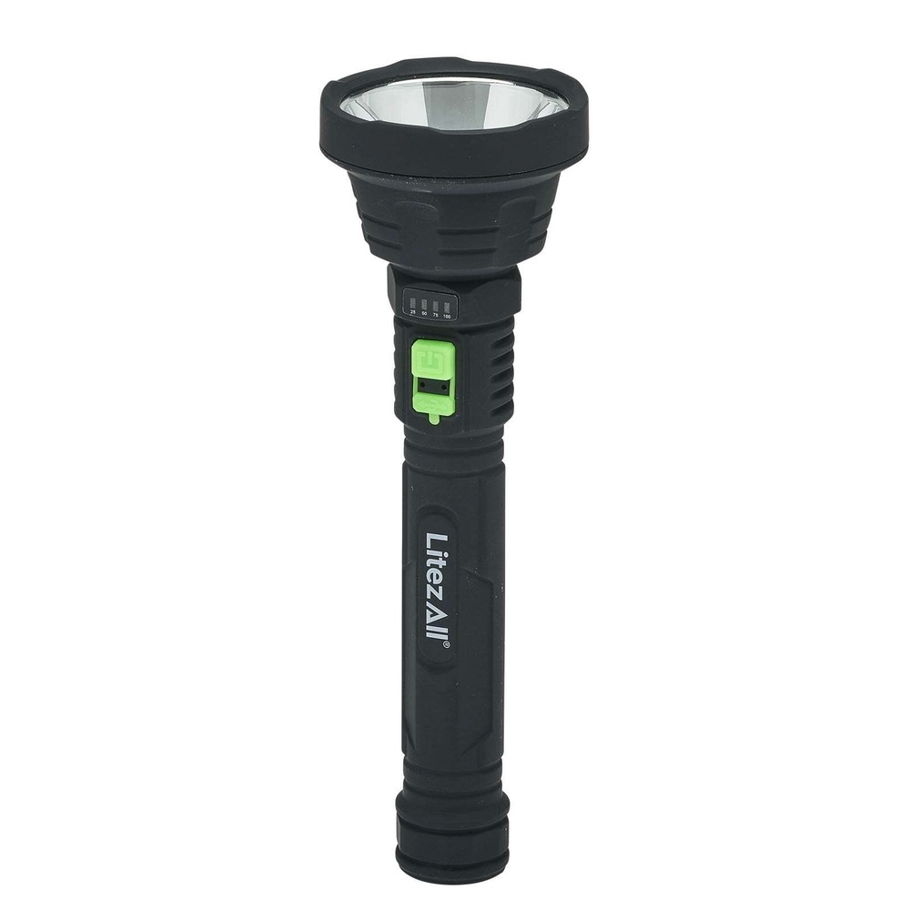 Rechargeable 1000 Lumen LED Flashlight, Battery Meter Display