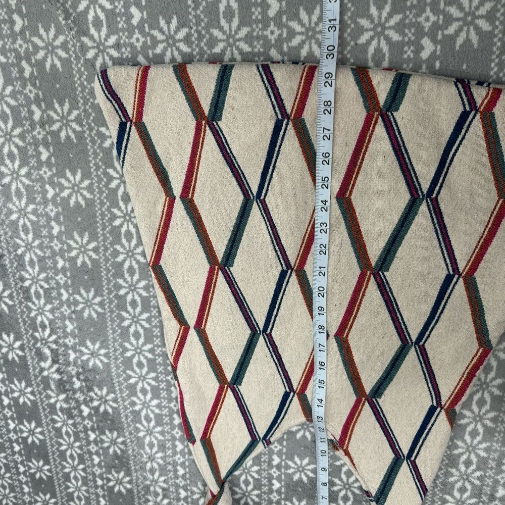 NWT ZARA Geometric Pattern Ecru Large Beach Tote Bag