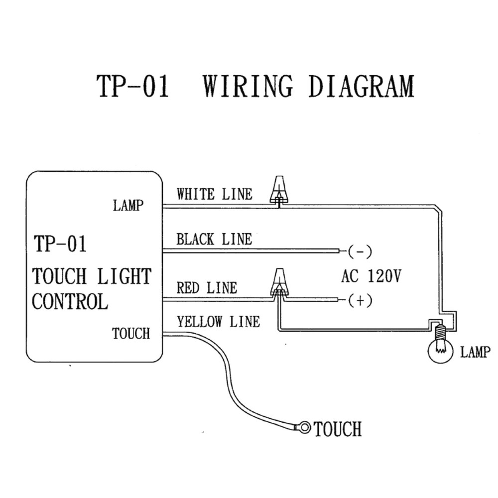 Replacement Touch Lamp Switch Module 120V 150W LO-ME-HI-OFF Control Component