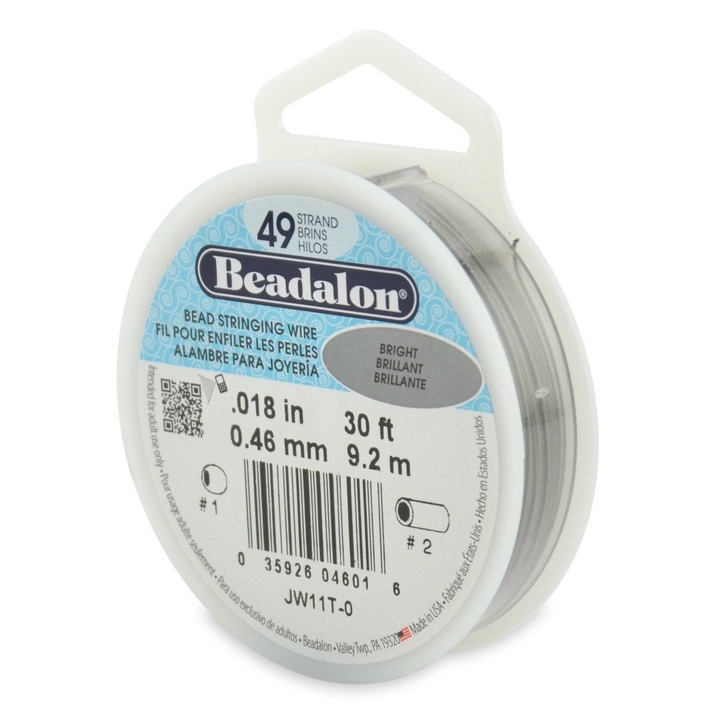 Stringing Wire 49-Strand .018"X30' Bright
