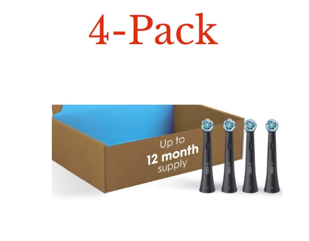 Oral-B iO Ultimate Clean Replacement Brush Heads, 4 Count