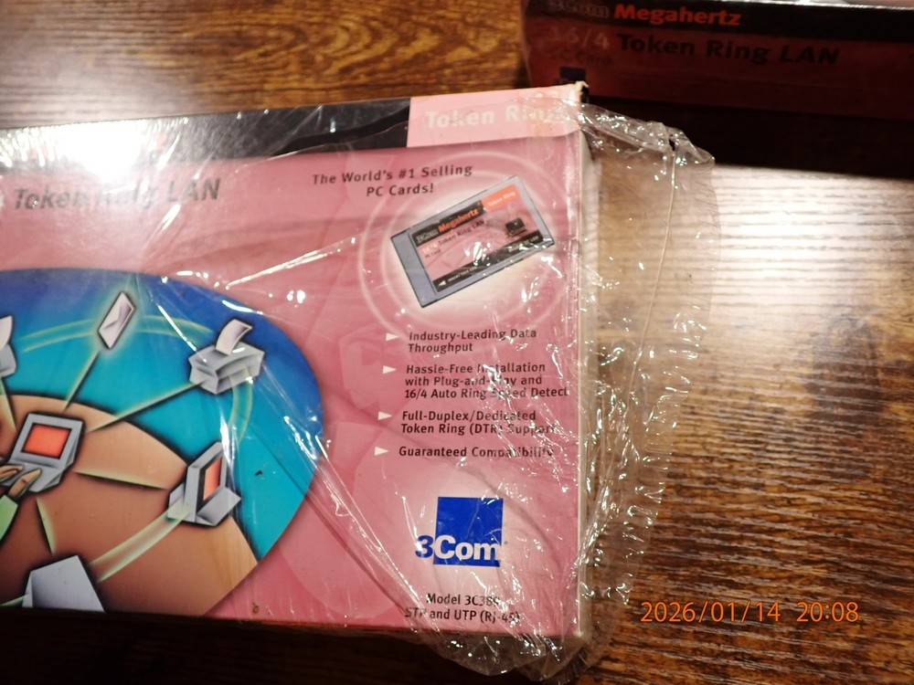 3COM Megahertz - 16/4 Token Ring LAN PC Card