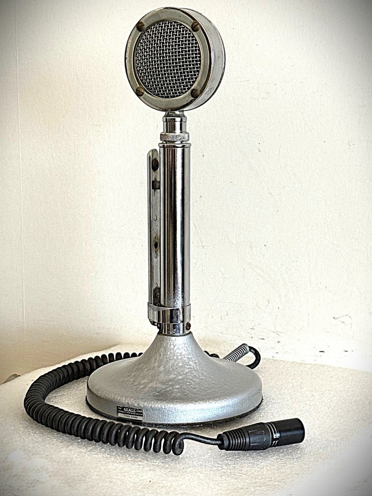 Vintage 1950's Astatic D-104 Dynamic Microphone-modified, working great (d4)