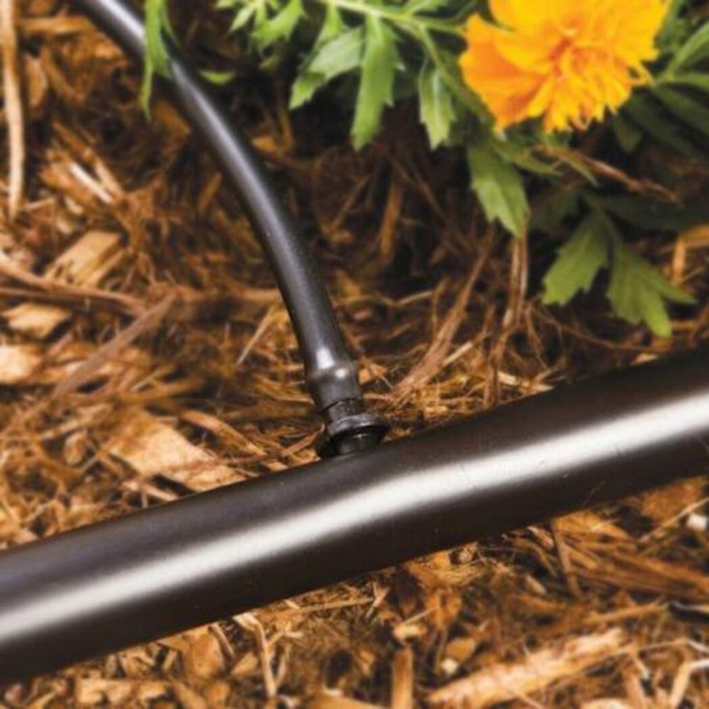 100 Pcs Drip Irrigation Barbed Fitting Connector Adaptor Coupling Hose Pipe 1/4