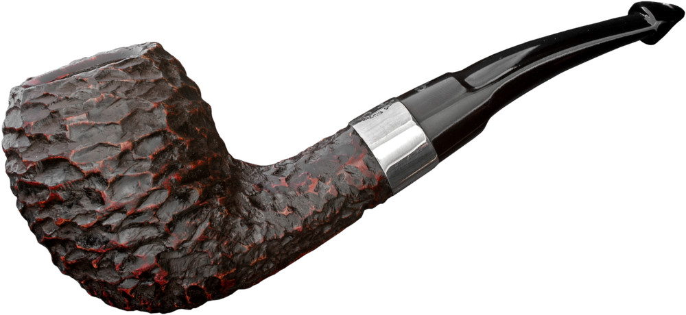 PETERSON "SHERLOCK HOLMES STRAND" 9MM BRIAR PIPE RUSTIC EGG HALFBENT