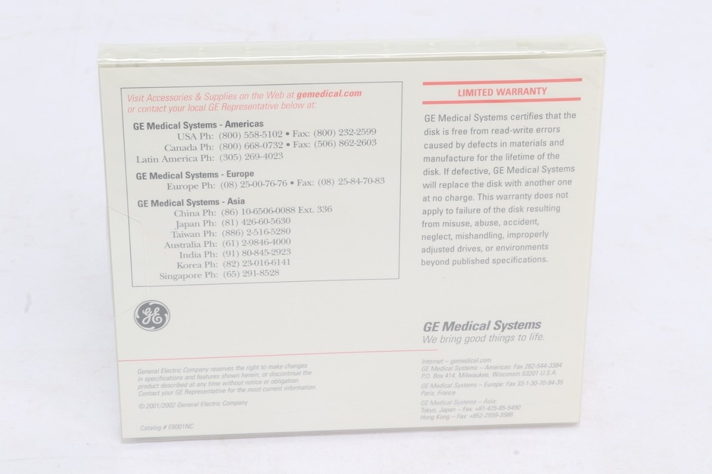 GE Magneto Optical Disk Rewritable E8001NC