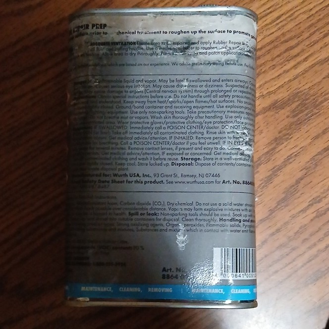 Rubber Repair Prep