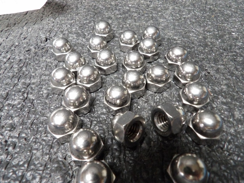 (25) Cap Nuts, 5/16-18, 18-8 SS, (C)