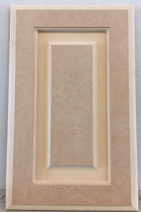 Custom, cut to size, MDF replacement raised panel cabinet door and drawer fronts