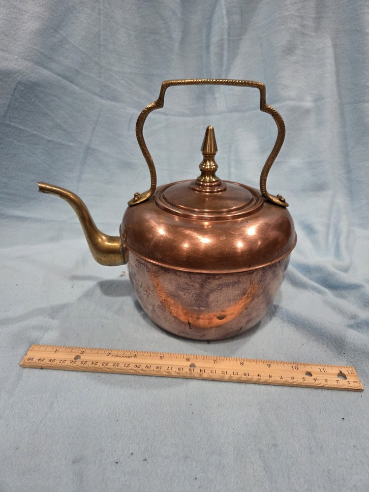 Hand Crafted Copper & Brass Kettle