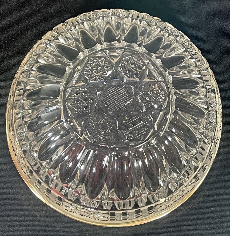 An 19thC Silver Mounted Cut Glass Centrepiece Bowl Hallmarked