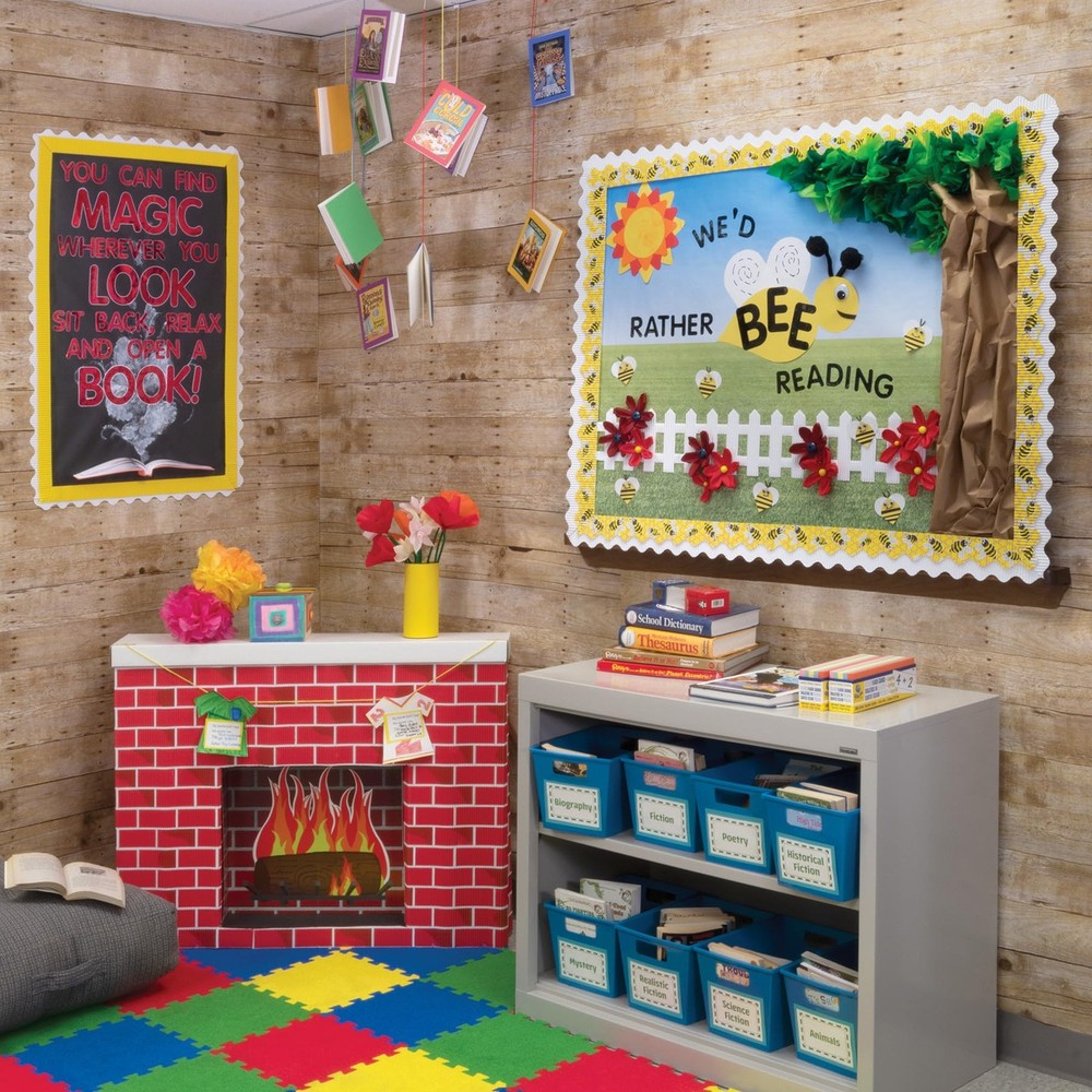 Life Size 3D Multicolor Fireplace Decor Easy Assemble Home Office School Use