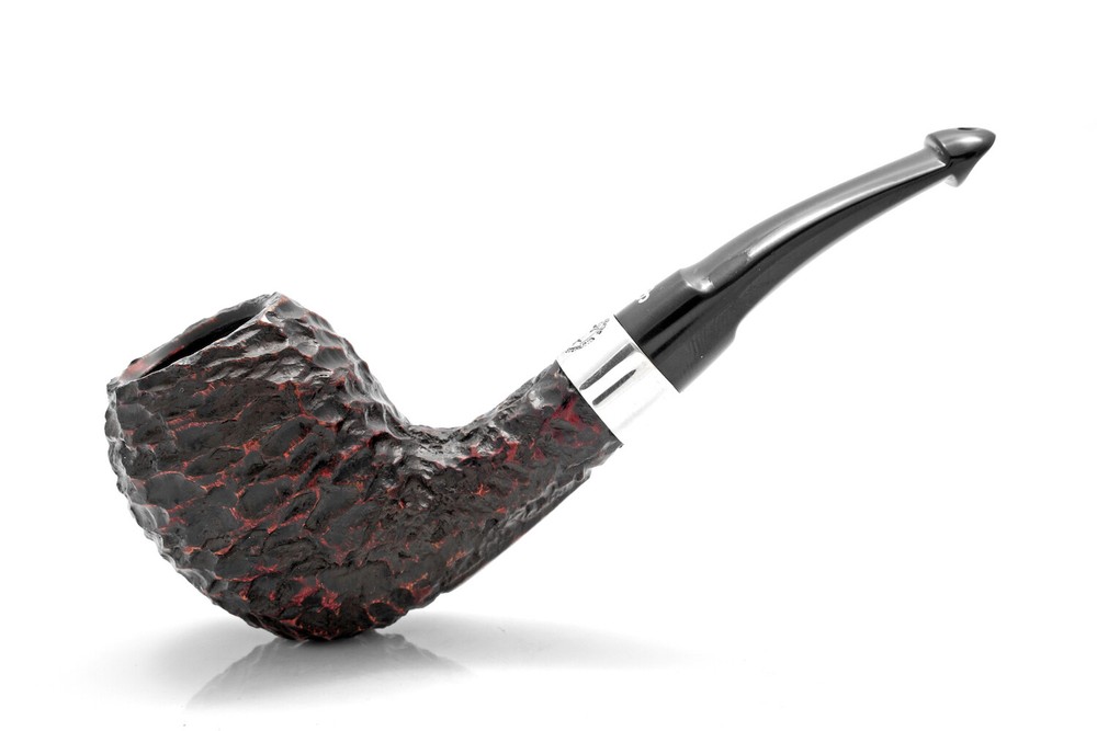 PETERSON "SHERLOCK HOLMES STRAND" 9MM BRIAR PIPE RUSTIC EGG HALFBENT