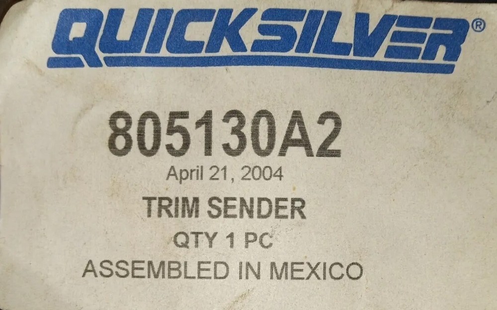 Quick Silver Trim Sender 805130A2