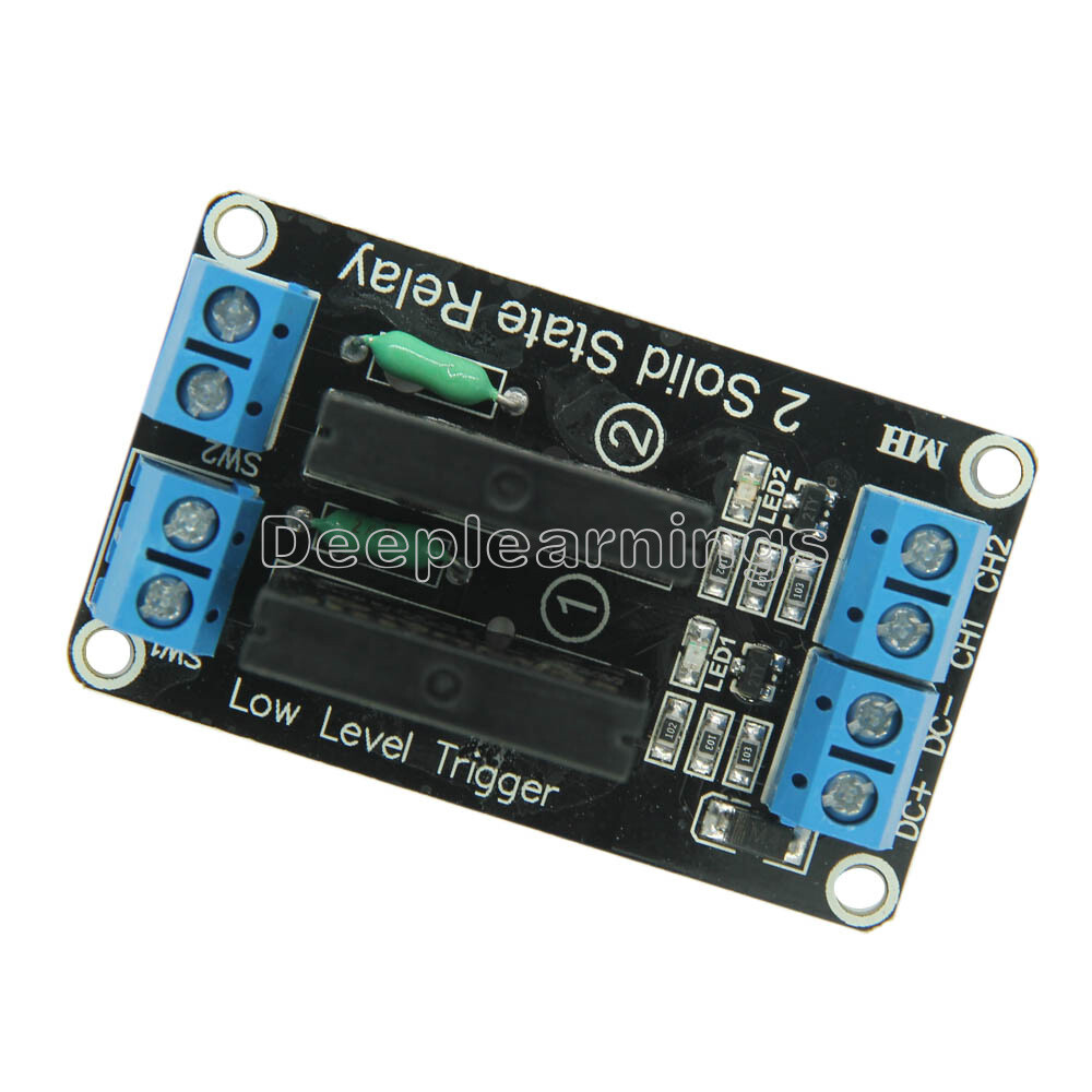 5V 2 Channel SSR G3MB-202P Solid State Relay Module with Resistive Fuse P