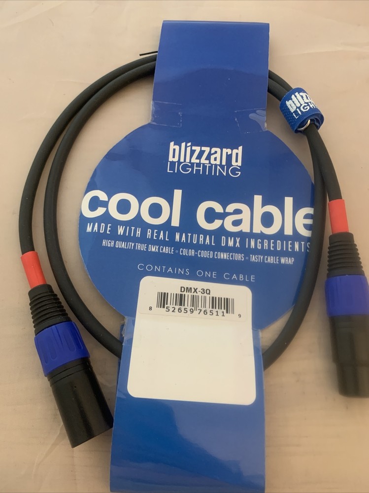 Blizzard Lighting Cool Cable Made With DMX Ingredients NEW