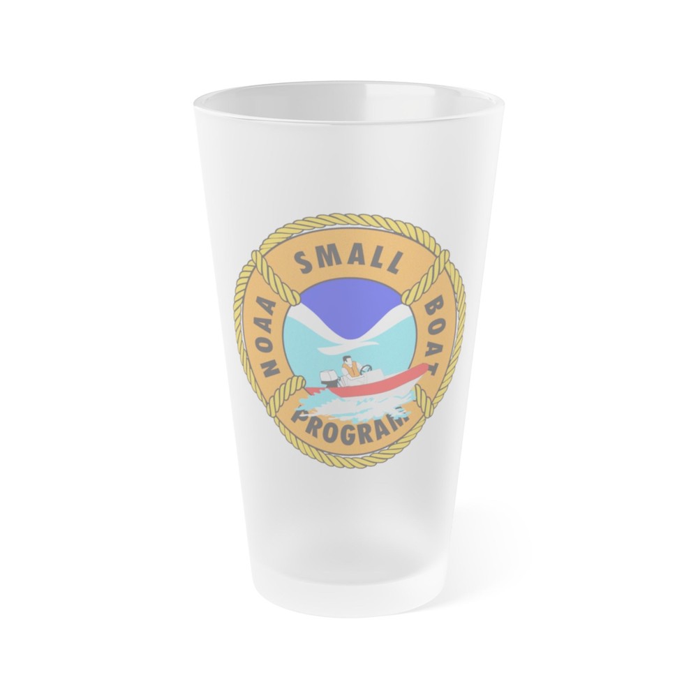 NOAAs Small Boat Program - Frosted Pint Glass 16oz