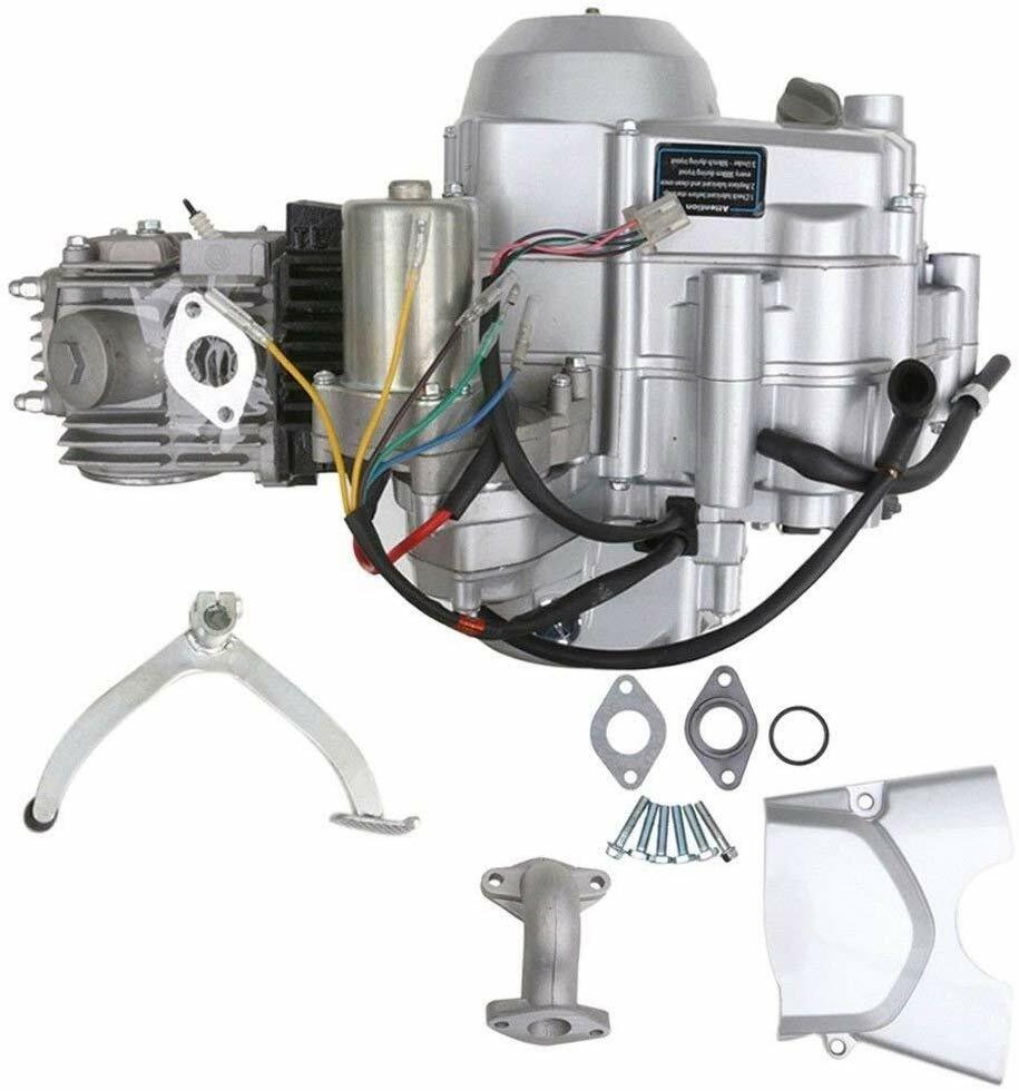 4 Stroke 125cc Semi Auto Engine Motor 3 forward 1 reverse +Wiring Harness