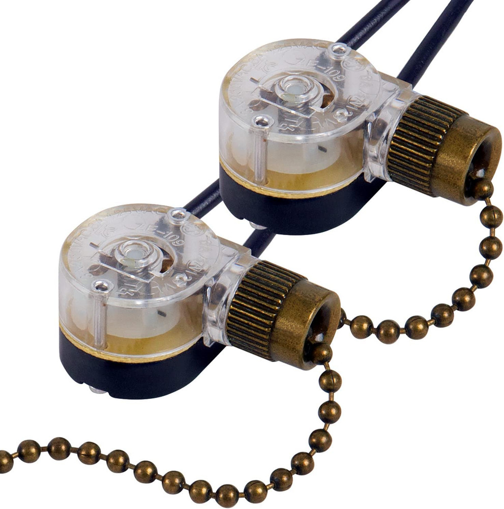 Pull Chain Switch Zing Ear ZE-109 Ceiling Fan Switch Ceiling Fan Light Lamp Repl