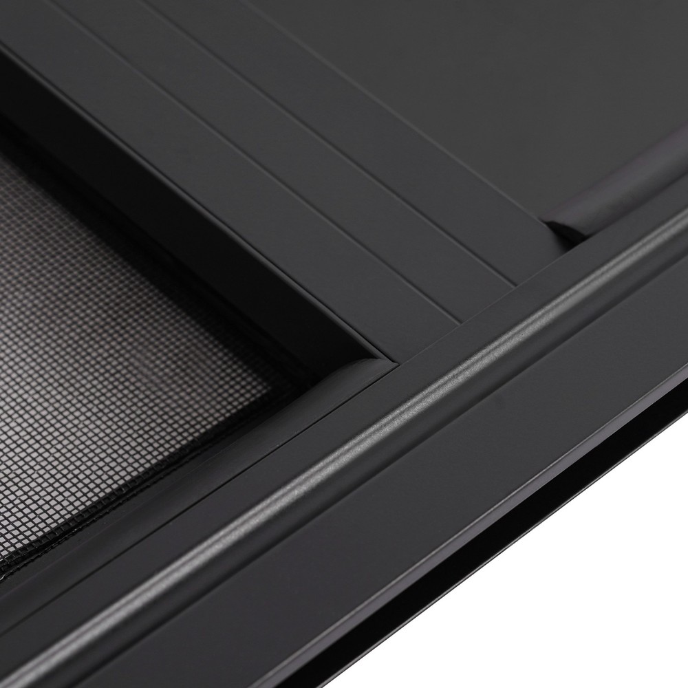 2Pcs RV Window Vertical Slide Window Venting Window w/Trim Rings Rectangular