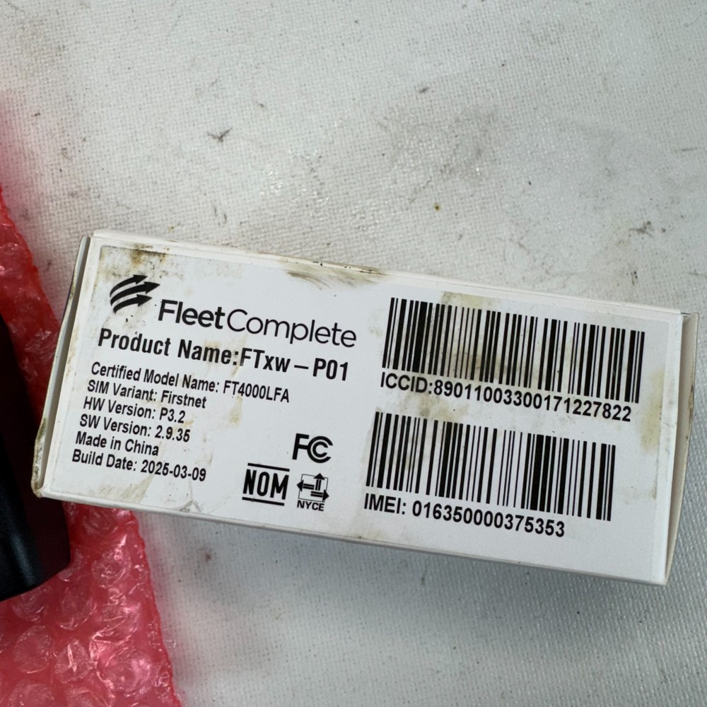 FleetComplete FTxw-P01 FT4000LFA Fleet Tracker