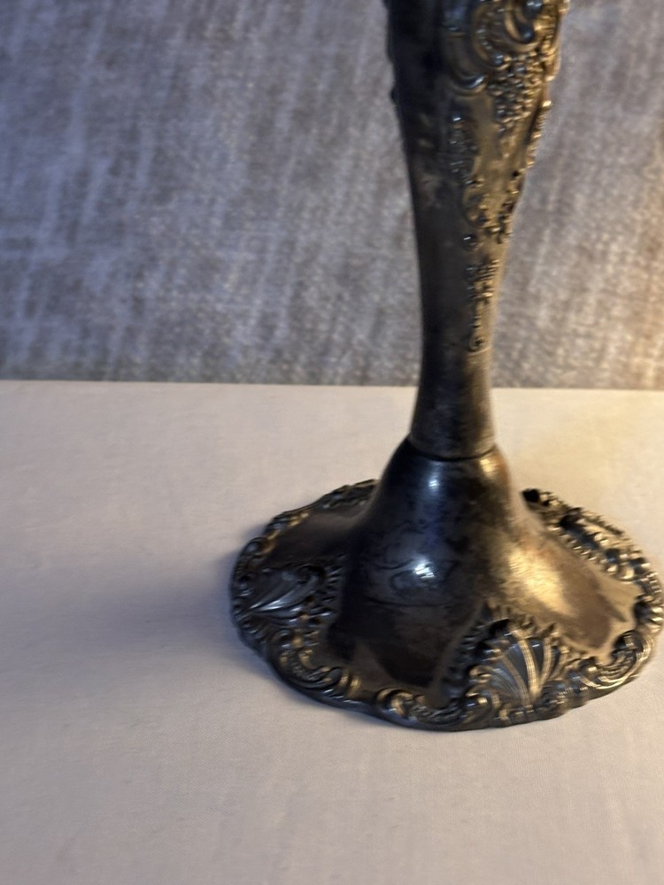 Godinger Silver Plate Candle Holder 8in (Single) Pre-loved