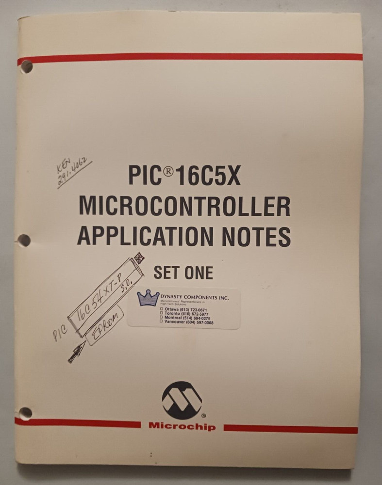 Microchip-PIC16C5X Microcontroller Application Notes Set One