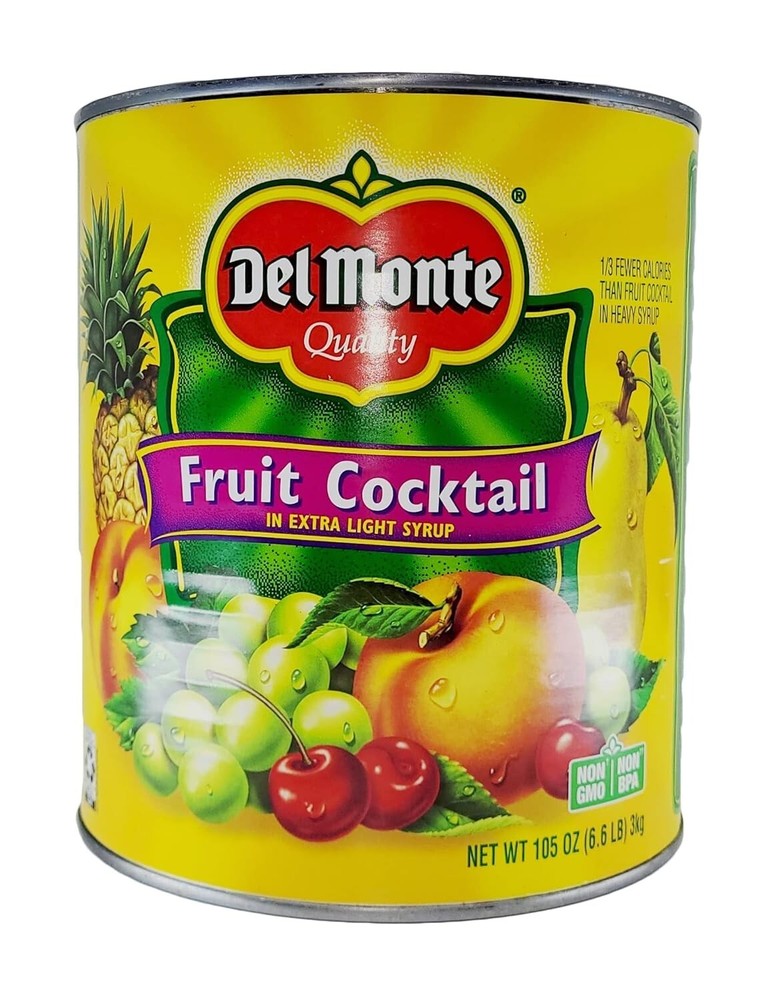 Del Monte Del Monte Fruit Cocktail Extra Light Syrup Net wt 105 Ounce