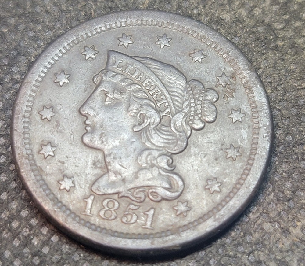 1851 BETTER GRADE LARGE CENT L1151