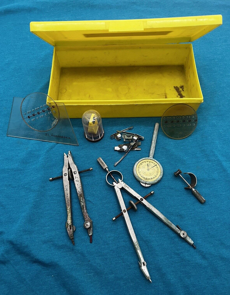 Vintage Drafting Tools  DIETZGEN Opisometer, Tower Germany Compass, 1927 Compass