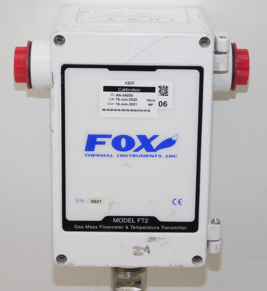 Fox Thermal Instruments FT2 Gas Mass Flowmeter Temperature Transmitter Unit USA