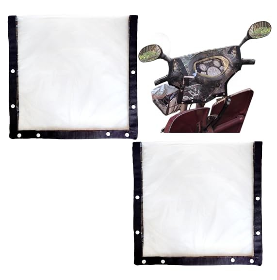2PCS Waterproof Outdoor Mobility Scooter Control Panel Cover,Clear View, Prot...