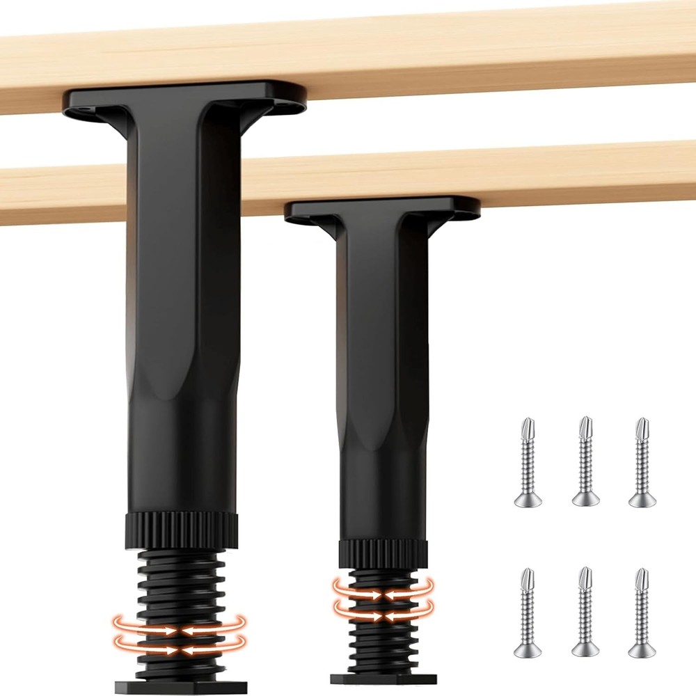 2PC Bed Frame Support Legs Stabilizer Replacement Universal Slat Reinforcemen...