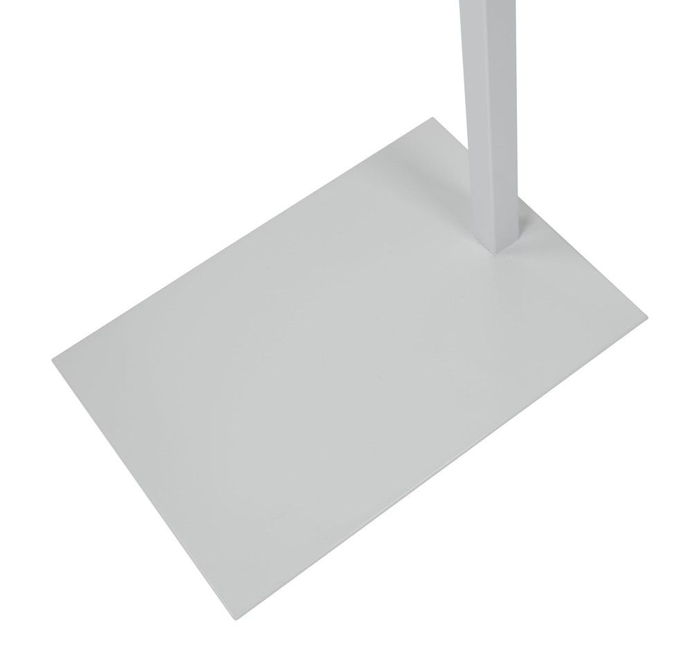 SSWBasics Adjustable White Costumer Stand – Single Arm Clothes Rack - Retail