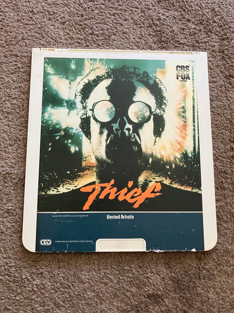 Thief CED Video Disc 1981 Michael Mann James Caan CBS Fox Video