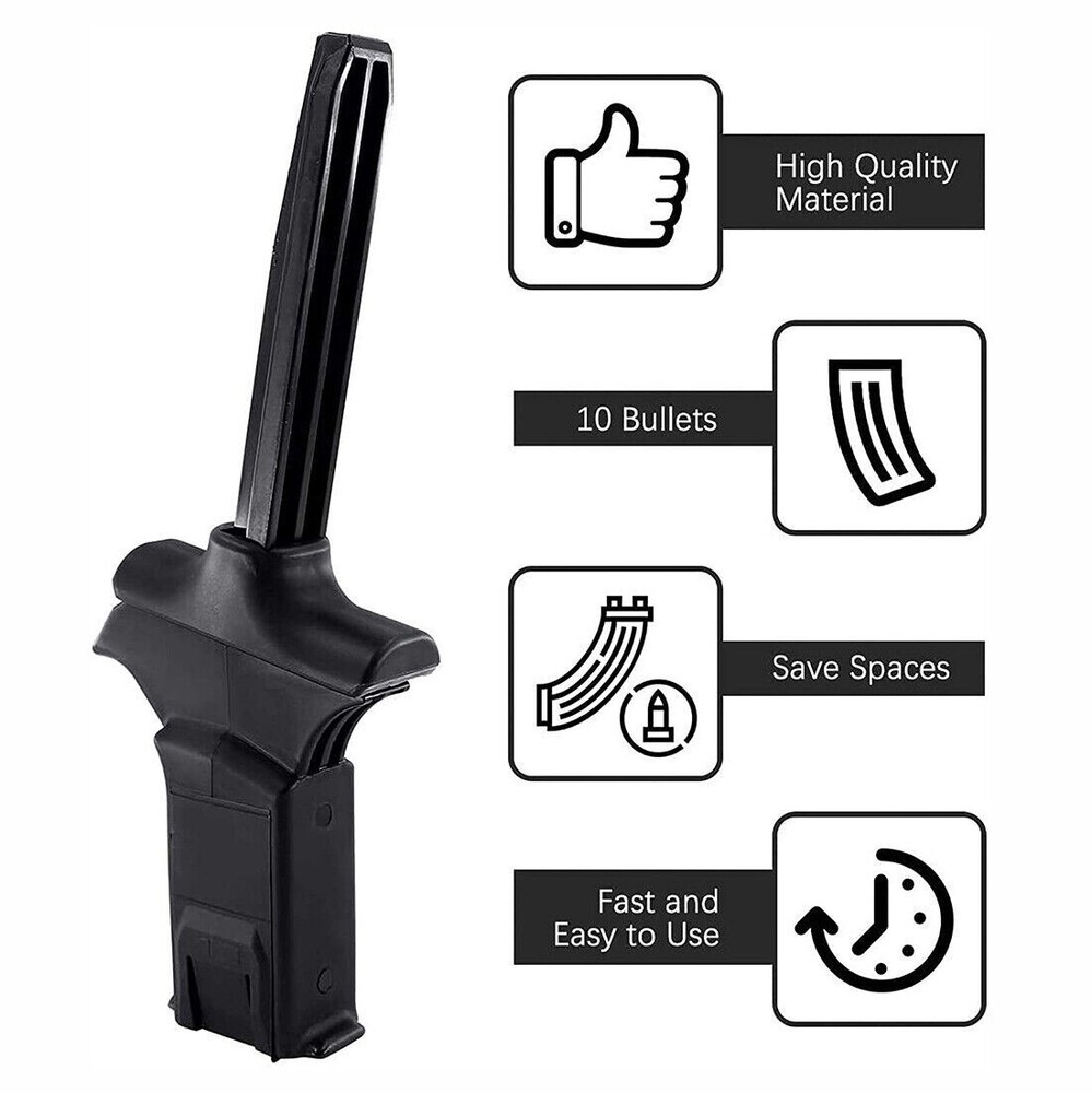 1pc Tactical Systems Speed Loader for 9mm-40Cal Magazines Universal Black