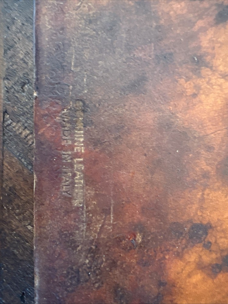 Genuine Leather Libro Del Vini Wine Journal