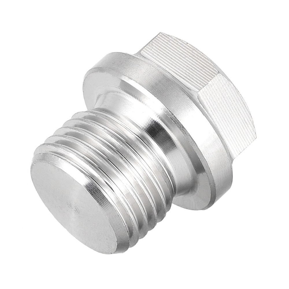 M16 x 1.5 Male Hex Head Plug 304 Stainless Steel Solid Thread Pipe Fitting