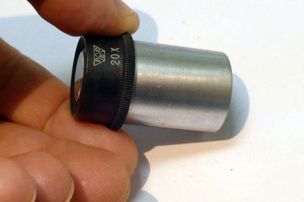 PEC 20X MICROSCOPE EYEPIECE OCULAR ~ 23mm OD 23B